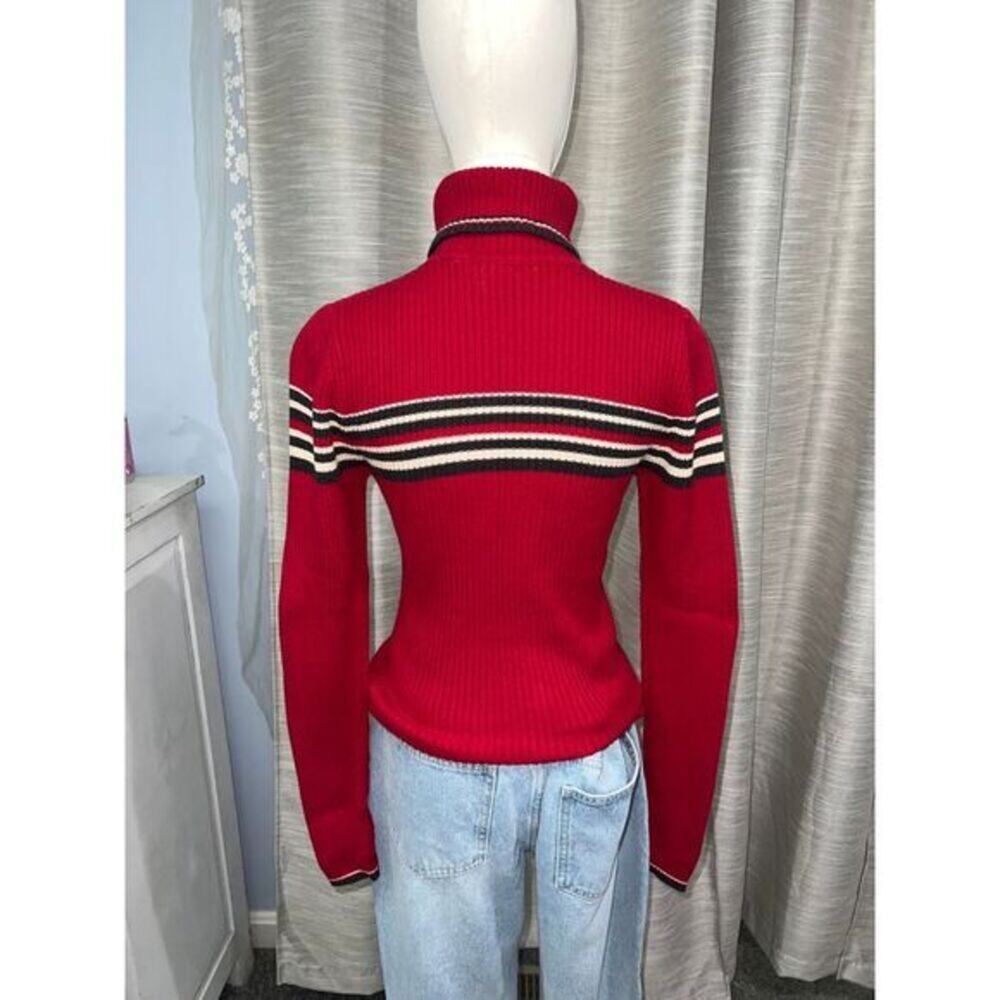 Vintage Q&A‎ Ribbed Cotton Turtleneck Sweater Medium
